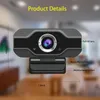Webcams HM-UC02 Webcam ordinateur PC caméra Web avec Microphone pour diffusion vidéo conférence d'appel en direct MAC
