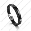 Simple Letterable Woven Leather Bracelet Punk Couple Student Bracelet