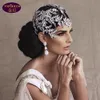 Luksusowy Ornament Ślub Tiara Barokowa Kryształ Nakrycia głowy Korona Rhinestone z Biżuterią ślubną Akcesoria Do Włosów Diamentowe Korony Bridal Headpieces