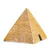 Dekorativa figurer Objekt Retro Ancient Egypt Pyramid Architecture Ornament Crafts Gift Miniatures Paperweight Sand Table Game Model