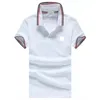Projektant Men's Basic Business Polo T Shirt Fashion francuska marka Mężczyzna haftowana opaska na liste