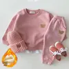 Hoodies & Sweatshirts Infant And Young Children's Clothing Fashion Bear Round Neck Sweater Sweatpants Cute Casual Suit Autumn Winter Plu