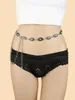 Belts Fashion Skinny Western Concho Turquoise Chain Belt For WomenBelts