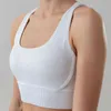 New Thread Yoga Vest Gym Sports Underwear Bras Cropped Feminino Cross Beauty Back Back Nude Fitness Choque Running Bra J220706