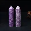 Lepidolite Crystal Tower Reiki Healing Meditation Chakra Campione fatto a mano Collezione di punti Regalo Punto di cristallo