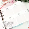 テノンピンクのかわいい月刊プランナーからのメモ帳A5 A6 A7 Notebook Refill Filler Papers 2022 Agenda School StationNotepads