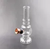 En gros Mini Verre Bécher Bongs Conduites D'eau 12cm Hauteur Pas Cher Huile Rigs Tabac En Métal Bol Bongs Avec Boîte En Plastique