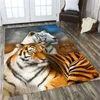 Carpets Flannel Mat 3d Tiger Home Bathroom And Kitchen Rug Animal House Decoration Carpet Front Door MatCarpets