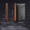 DIENQI Carbon Fiber Rfid Männer Brieftaschen Geld Tasche Dünne Dünne Karte Mann Brieftasche Luxus Männlichen Kleine Kurze Geldbörse Bi-falten Vallet Brieftasche H22283o