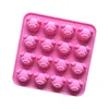 17x17cm Rosa Pig Silicone Moldes de ice gelo molde de chocolate Biscoito Diy Ferramentas de fabricante de bolos de molde caseiro DIY