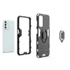 Car Holder Cases For Xiaomi 12S Ultra Samsung Galaxy M13 4G M53 Magnet Suction Hybrid Shockproof Hard PC TPU Metal Finger Ring Defender Smart Phone Back Skin Covers