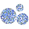 Reusable Bowl Covers Kitchen Tools Cotton Fabric Elastic Stretchy Cloth Plate Lid Covers Fruit Print Multifunctional Set of 3