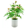Couronnes de fleurs décoratives pièce maîtresse de Table en plastique résistant aux intempéries fleur artificielle en pot pour balcondécoratif