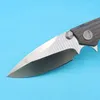 R5312 Ball Bearing Folding Knife D2 Drop Point Satin Finish Blade TC4 Titanium Alloy Handle Flipper Fast Open Pocket Knives With Repair Tool 2 Handle Styles