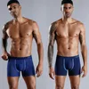 4 unids Set Hombres Boxer Shorts Boxers suaves para bragas de hombres Calzoncillos para hombre Calzoncillos de algodón masculino Ropa interior sexy Boxershorts Familia Calecon 220423