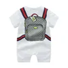 100%cotton 0-2 years infant kids designer Rompers baby boys girls short sleeve long sleeve jumpsuits children's clothing GU0010