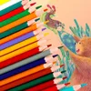 12/18/24/36/48 färger trä blyertsartist pennor set bly målning penna barn ritar skiss papperskolor barn elever skola säsong målning verktyg gåva zl0298