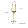Шампанские очки Кубок винный бочка кружка шампанского флейты для вечеринки дома Мартини стекло высокие стеблевые узкие шинкри полированные бокалы
