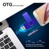 Custom Colorful OTG 2.0 USB Flash Drive 8GB 16GB 32GB 64GB 128GB USB Stick Pen Drive High Speed Pendrive for Smart Phone Laptop