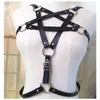 Cintos Mulher Pentagrama Punk estilo PU Curso de couro BRA BRA Bondage enxugada Bralette GothicsBels3789189