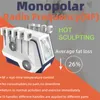 3D-Doppelgriff-Schlankheitsmaschine Monopolare Radiofrequenz RF Hot Sculpture Body Sculpting Fat Dissolving Face Lifting Equipment