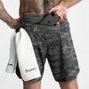 Lk1q Herenshorts Heren Zomer Camouflage Casual Kort Waterdicht Sneldrogend Mode Sportbroek Jogger Bodybuilding Oefeningsbroek Heren d