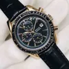 Chronograph Superclone Watches Watches Wristwatch مصمم الأزياء الفاخرة أوتوماتيكية ساعة ميكانيكية Chaoba Meibian Three Eye Automatic Machine Cl060 Mens