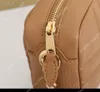 Nuova borsa di lusso firmata borsa per macchina fotografica a catena da donna a quadretti cucita alla moda