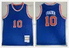 Retro Basketball Jersey Carmelo McGrady Iverson Francis Yao Starks Anthony Frazier Barkley Robinson Kemp Jersey Color Białe Blue Black Sched