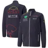 2022 F1 스웨트 셔츠 남자 레이싱 zip 까마귀 새로운 레이싱 팀 유니폼 공식 팀 스웨터 재킷