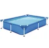 Семейный отдых на открытом воздухе портативный металлический кронштейн бассейн лето используют прямоугольные бассейны для детей взрослые собака для детей большие плавать Piscina 3 размера