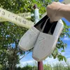 Designer Women Fisherman Sandals Loafers Flats Espadrilles Luxury Shoes Cap Toe Canvas Shoe Size 35-41