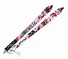 أشرطة الهاتف الخليوي سحر 20pcs الكرتون اليابان Lanyard لغطاء بطاقة keychain Cover Pass Pass Gym USB Badge Holder key Ring Neck Exclistories Gift for Girl Boy #67