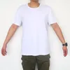 Lokaal magazijn warmteoverdracht blanco sublimatie t-shirt wit grijze modale bemanning nek korte mouw t-shirt polyester Z11