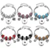 Bracciale in argento sterling 925 con ciondolo a scatto con bottone a pressione Love Cross Tree Starfish Key Beads Bead Fit Pandora Charms Bracciale Accessori per gioielli fai da te