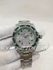 2 Colors Men Watches Factory Sale Blue Green Diamond Bezel Classic 40 mm 2813 Automatic Movement Stainless Steel Strap Christmas Gift