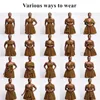 Afrikanische Overalls für Frauen, traditionelle Kleidung, Dashiki, Ankara-Druck, breites Bein, Bandage-Shorts, Stil 220514