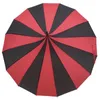 Pagode Parisienne Parapluie Pluie Parasol Parapluies Rayé Crème Solaire Ensoleillé Coupe-Vent Forte Bande