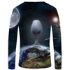 Мужская футболка галактика с длинным рукавом футболка для мужчин космическая аниме одежда универсала