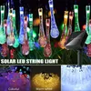 Strängar LED -lägen 10m utomhuskristallkulor Solar String Fairy Light 100 Party Wedding Christmas Garland Lighted