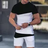 2022 Design de mode Costume de sport de loisirs Survêtements T-shirt Short 2 pièces Ensembles Costume de couleur unie Costumes de survêtement pour hommes de haute qualité Hip Hop Jogger pour hommes Logo personnalisé