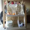 Lit de bébé suspendu organisateur sac étanche bébé couches sac de rangement portable biberon jouets pour lit de berceau support de rangement accès 220531