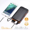 Solar Power Bank Mah Waterproof Portable Solar Charger Power Bank External Battery Power Bank With Led Camping Light J2205312583967