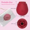 Rose Flower Sucking Vibrator for Women Clit Sucker Vaginal Clitoral Stimulator Nipple Massager Erotic sexy Toys For Adult sexyshop