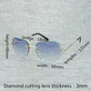 Occhiali da sole senza branco clow uomo ovale diamante che taglia accessori per occhiali Oculos ombre per occhiali da donna concorsi da spiaggia