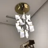 Lámparas colgantes Post moderno creativo LED lámpara comedor sala de estar guía de luz diseñador cafetería lámpara decorativa colgante