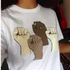 Hahayule Black Lives Matter Unisex T-Shirt Erkek Kadın Tumblr Slogan T-Shirt Eşitlik Özgürlük Adalet Tee T200827