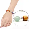 Beaded Strands Kleurrijke Armband Natuursteen Amethist Kralen Armband Accessoire voor Vrouwen Mannen Yoga Sieraden