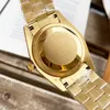 2022 New Rose Gold Diamond Watch Mens Orologi automatici Automatic Data Data giorno 316L Acciaio inox Acciaio in acciaio inossidabile Orologio da polso