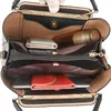 HBP Женщины мягкие кожаные сумочки роскошные дизайнер 3 слои плечо кросс -пакеты